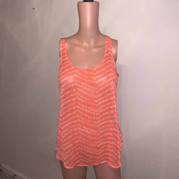 Old Navy Tops - Old Navy Womens Orange Striped Blouse
